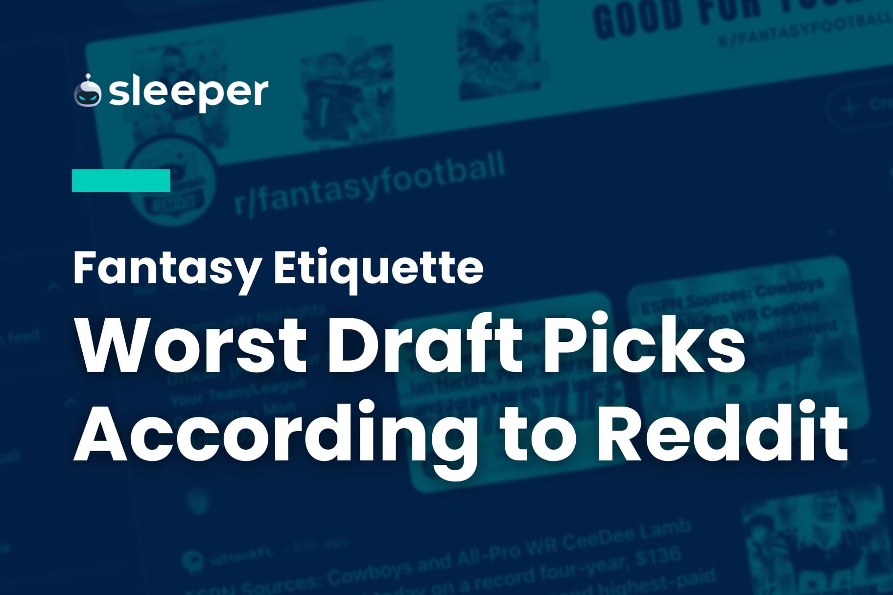 Worst Fantasy Football Draft Picks Ever, According to Reddit