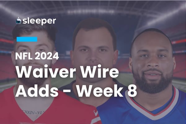 NFL Week 8 Waiver Wire Pickups: How To Survive Injury Chaos