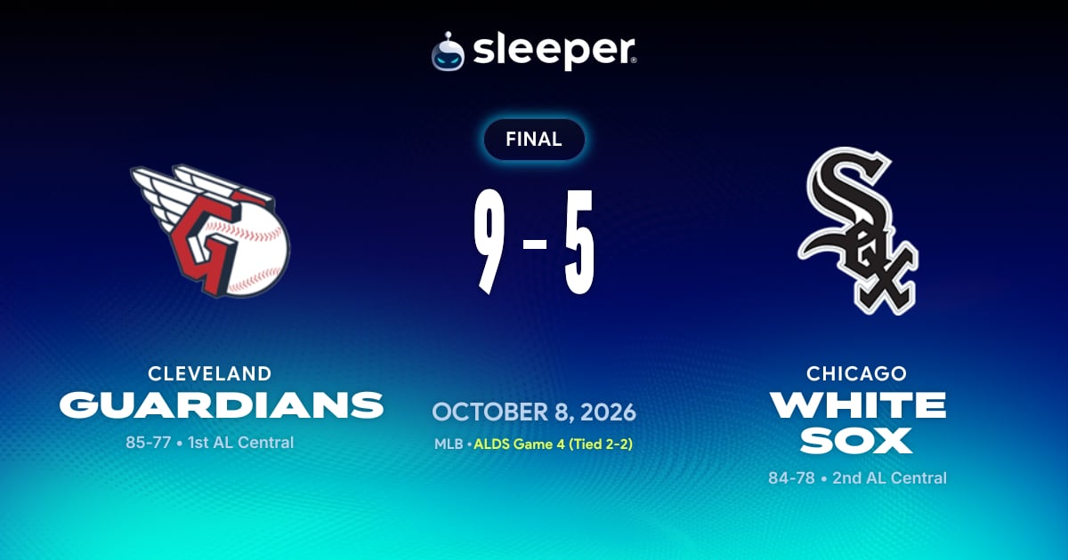 CLE @ CWS - 10/8/26 - Sleeper