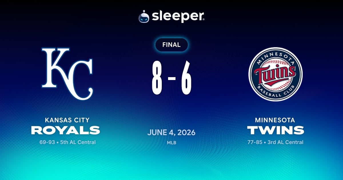 KC @ MIN - 6/4/26 - Sleeper