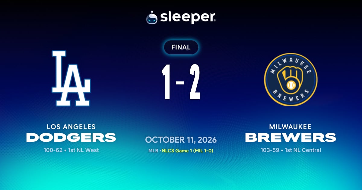 LAD @ MIL - 10/11/26 - Sleeper