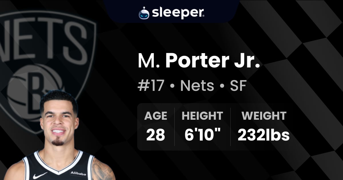 Michael Porter Jr. Stats, Info and Projections - Sleeper