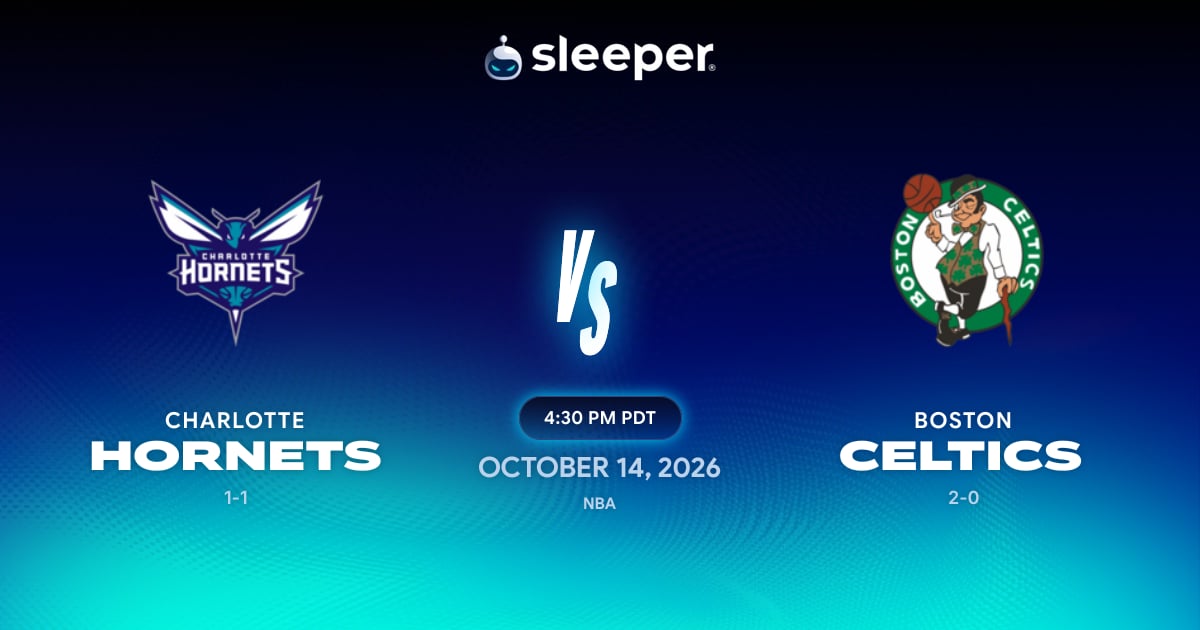 CHA @ BOS - 10/14/26 - Sleeper