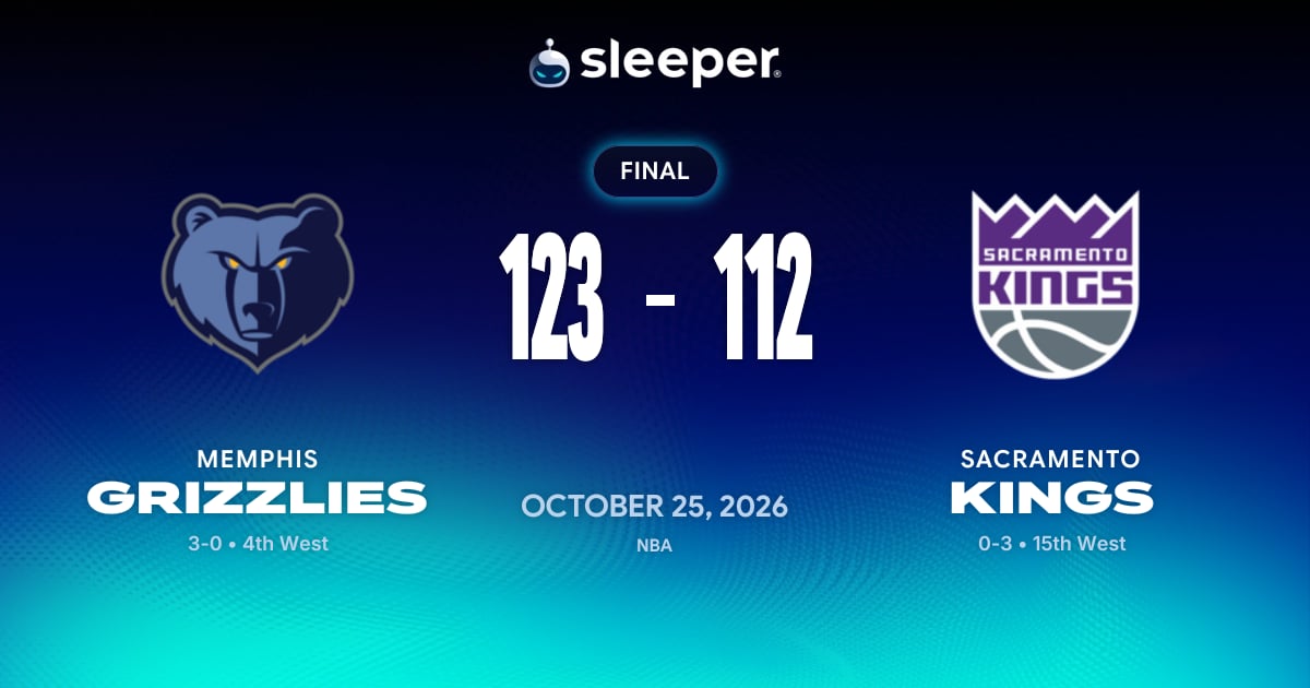 MEM @ SAC - 10/25/26 - Sleeper