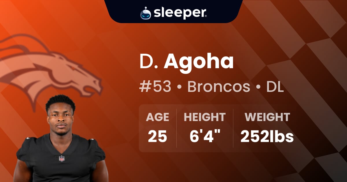 David Agoha Stats, Info and Projections - Sleeper