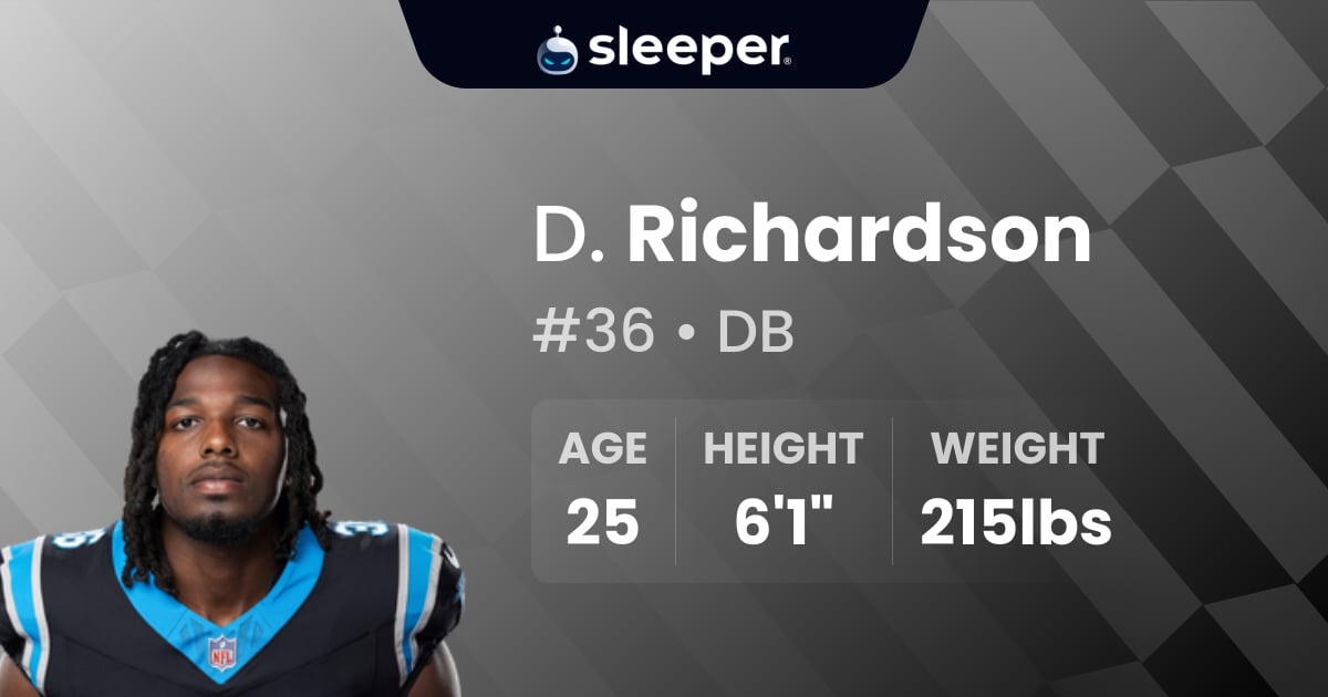 Demani Richardson Stats, Info and Projections - Sleeper
