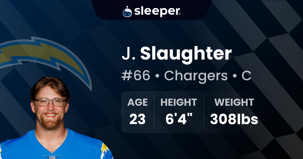 Jake Slaughter Stats, Info and Projections - Sleeper