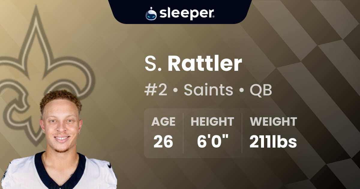 Spencer Rattler Stats, Info and Projections - Sleeper