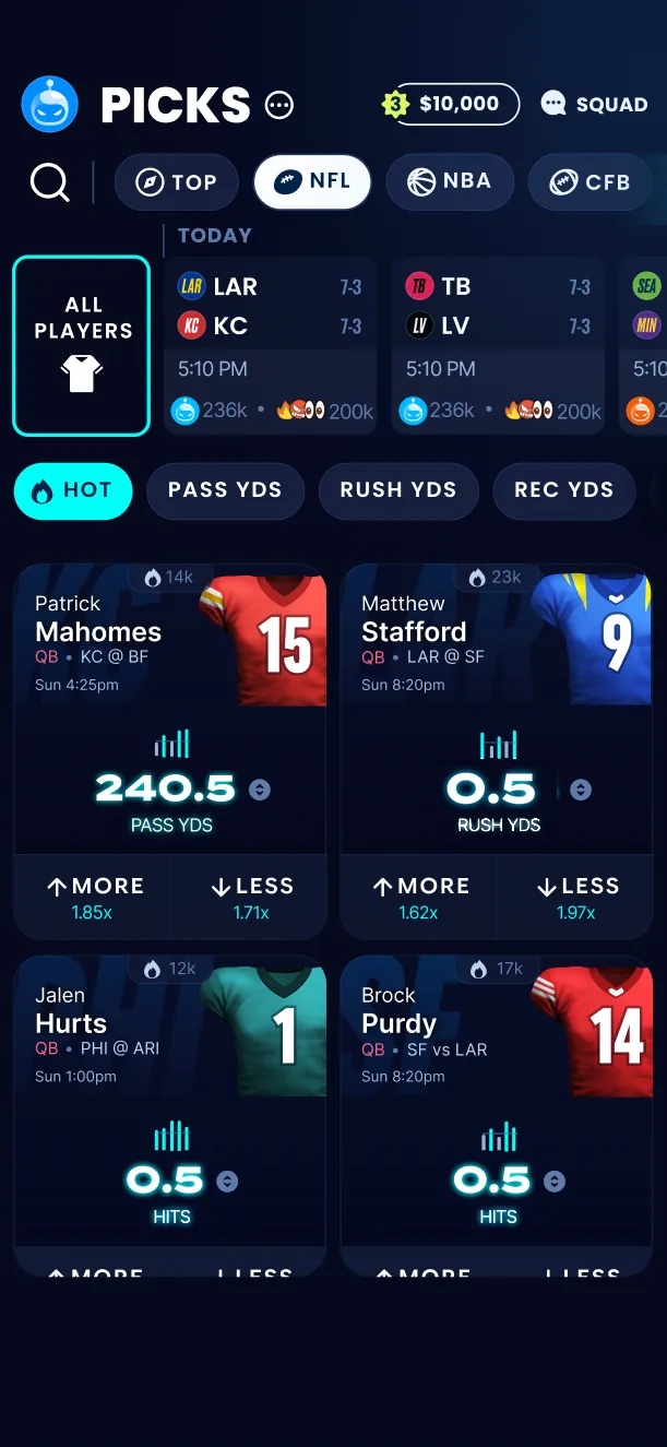 Sleeper Picks player projections