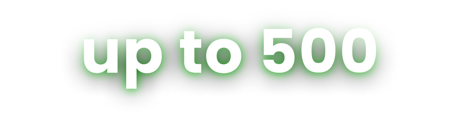 up to 500