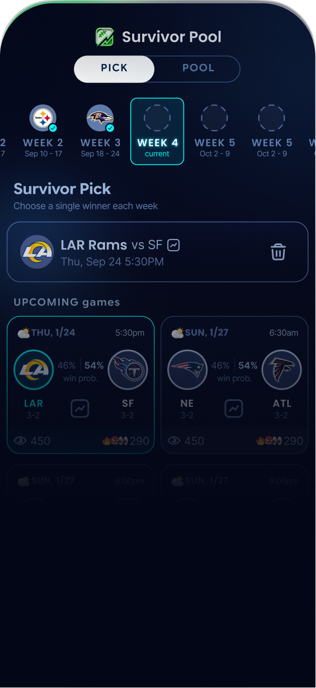 Survivor Pool app